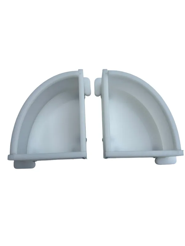 18cmx14cm Curved Edge HDPE Reusable Epoxy Resin Book End Moulds
