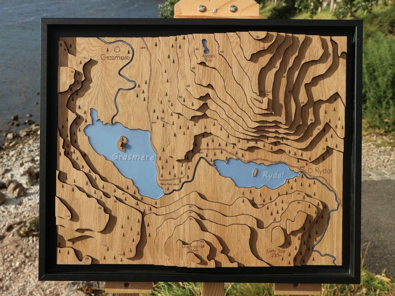 Grasmere and Rydal Topography Picture