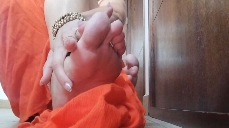 Reyna's Orange Spell..., Her feet whispered temptation… her walk screamed seduction.