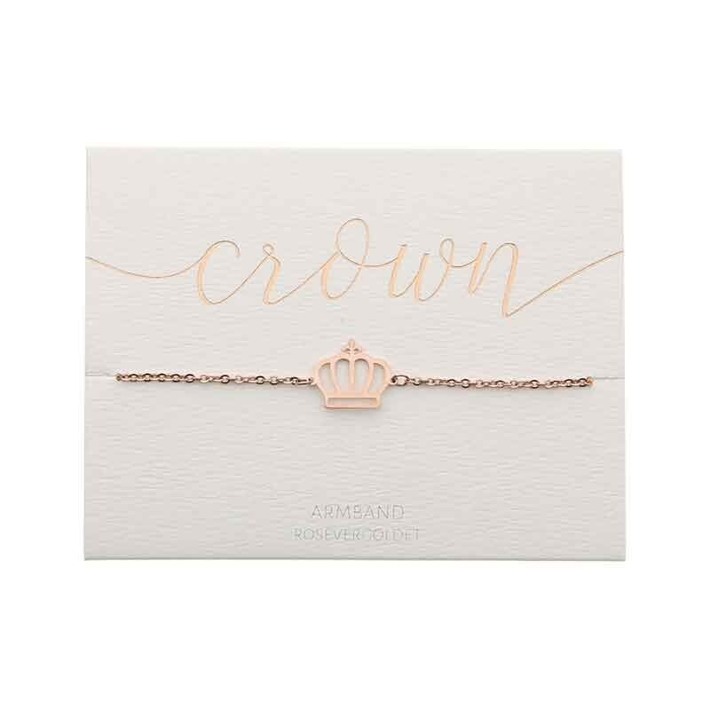 Armband &quot;Krone rosé&quot;