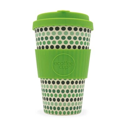 Ecoffee Cup Green Polka 400ml