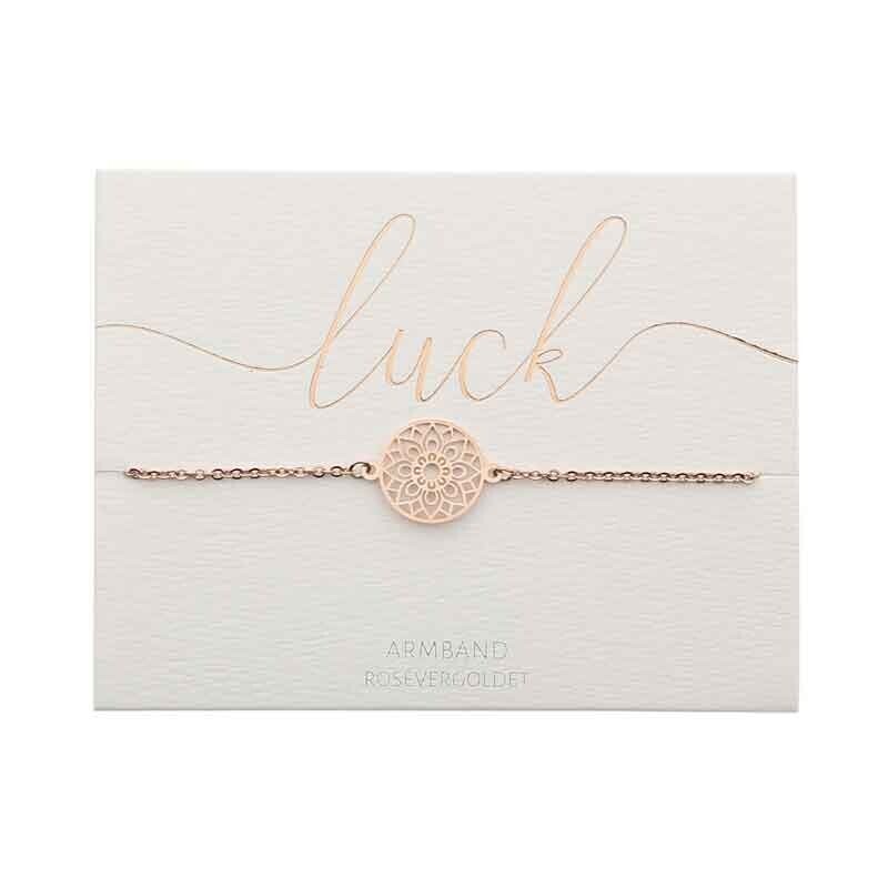 Armband &quot;Mandala des Glücks rosé&quot;