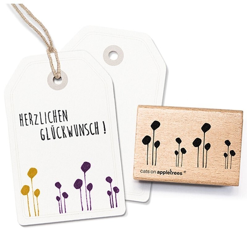 Stempel Reihung floral