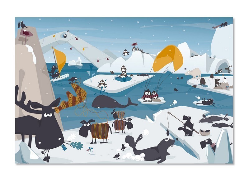 Puzzle mit Friedegunde im Eis