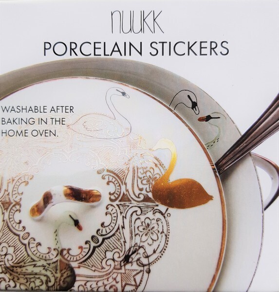 Nuukk Porzellansticker Schwäne