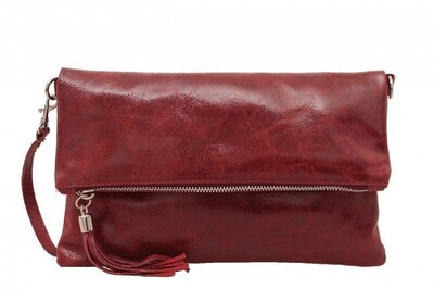 Leder Clutch / Umhängetasche