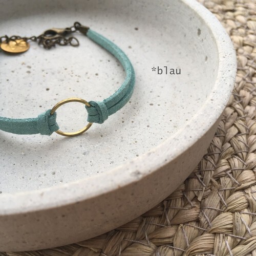Blumenkind Armband in blau