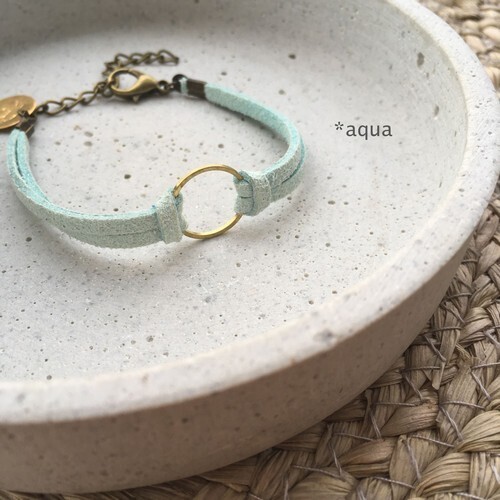 Blumenkind Armband in aqua