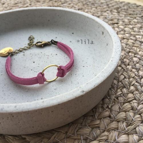 Blumenkind Armband in lila