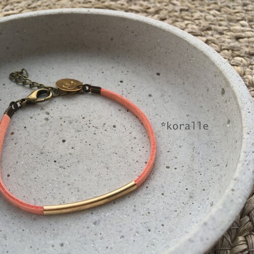 Hippie Armband in koralle