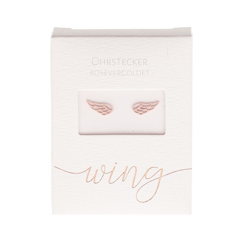 Ohrstecker &quot;Engelsflügel rosé&quot;