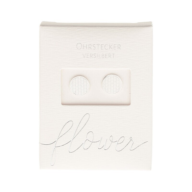 Ohrstecker &quot;Blume des Lebens silber&quot;