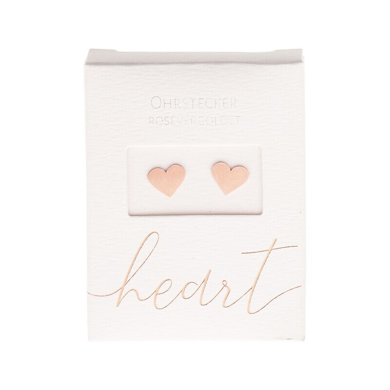 Ohrstecker &quot;Heart rosé&quot;