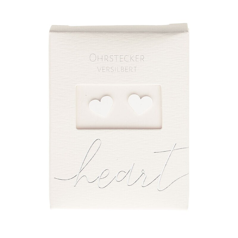 Ohrstecker &quot;Heart silber&quot;