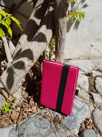 Notebook Leder pink