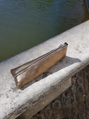 Stifteetui Leder bronze