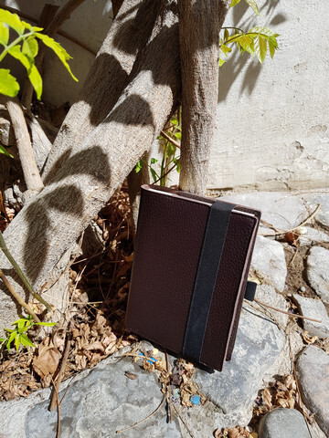 Notebook Leder braun
