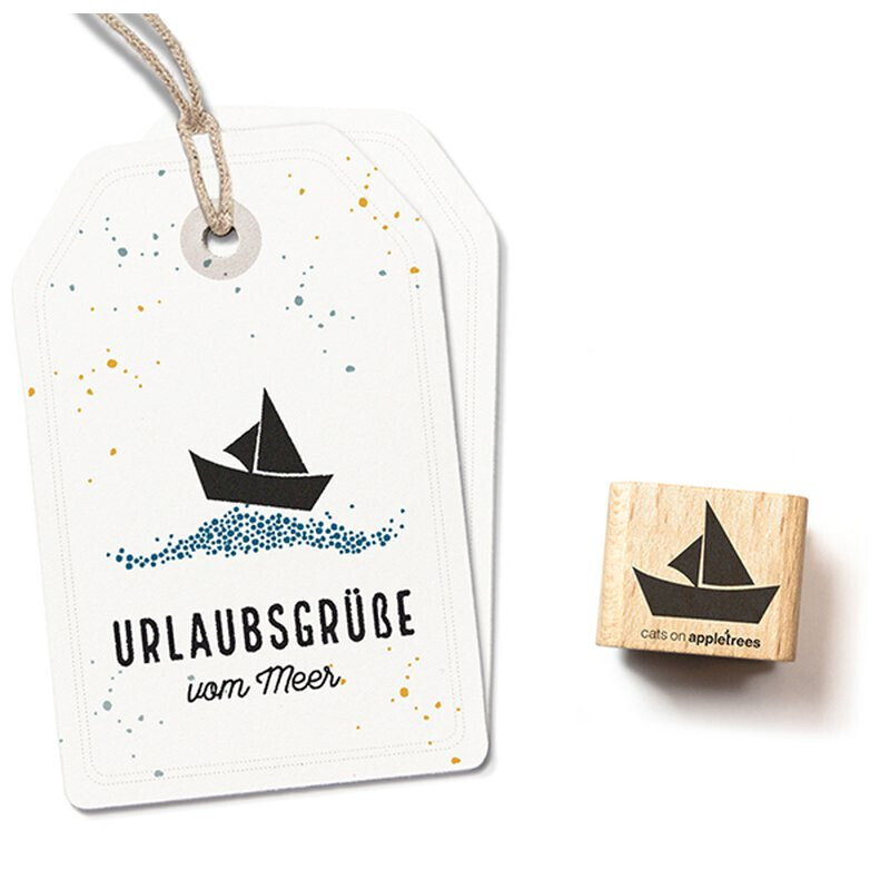 Stempel kleines Segelboot