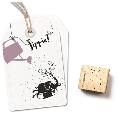 Stempel Regentropfen