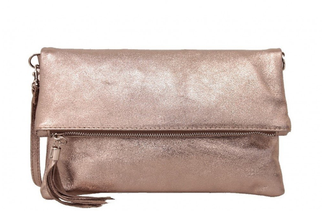 Leder Clutch / Umhängetasche