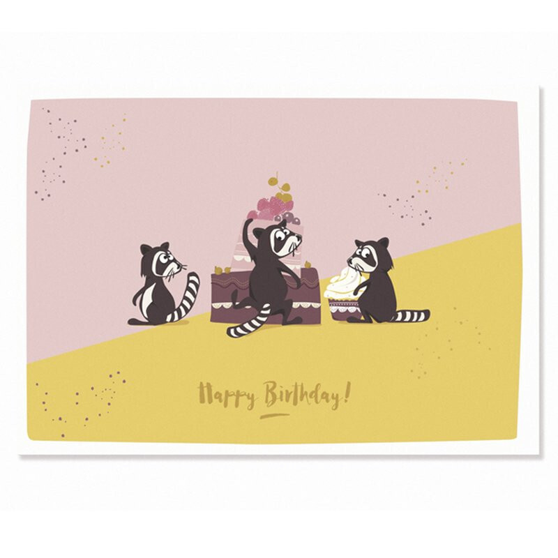 Postkarte Happy Birthday