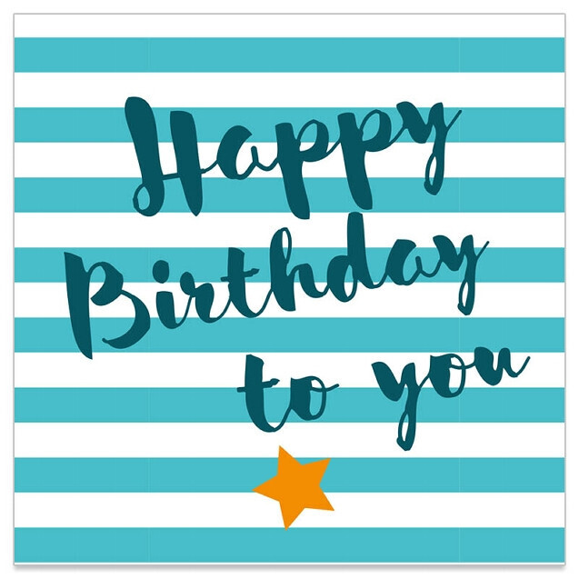 Servietten Happy Birthday