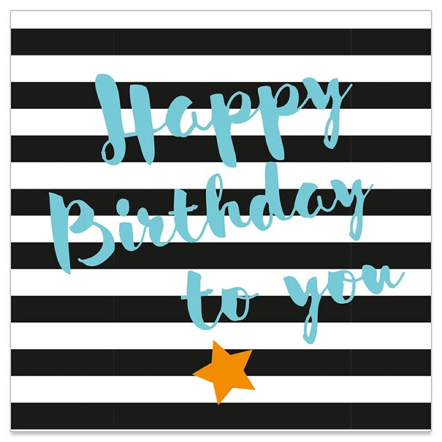 Servietten Happy Birthday