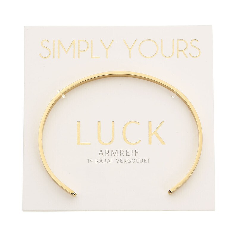 Armreif LUCK vergoldet