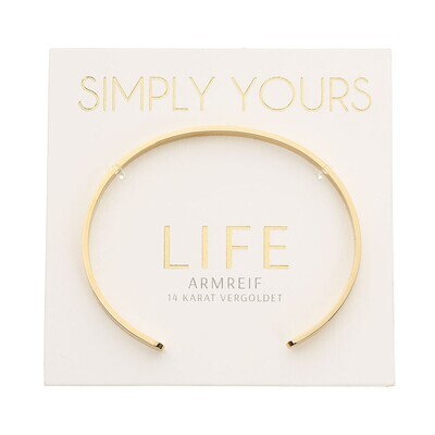 Armreif LIFE vergoldet