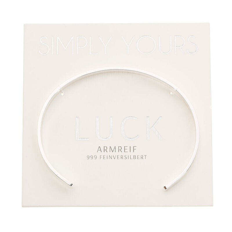 Armreif LUCK versilbert