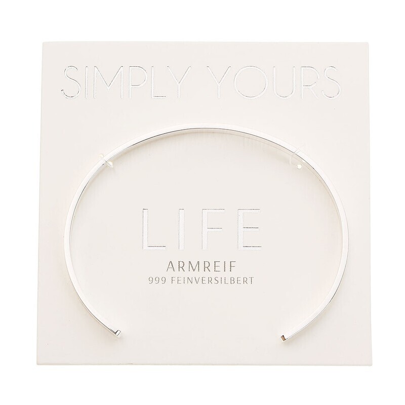 Armreif LIFE versilbert