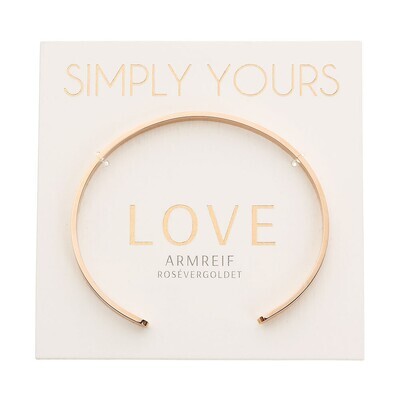 Armreif LOVE rosé gold