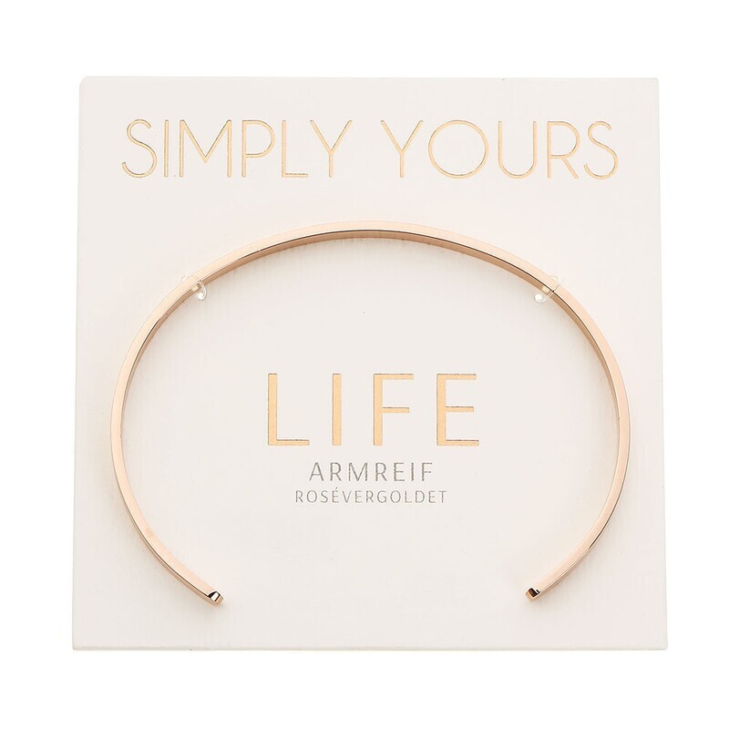 Armreif LIFE rosé gold