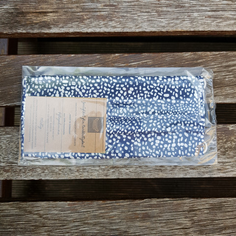 Gesichtsmaske blue Dots