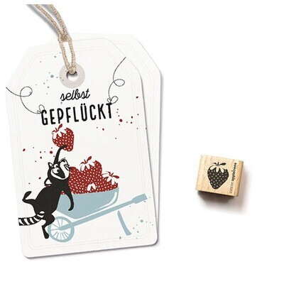 Mini Stempel Erdbeere