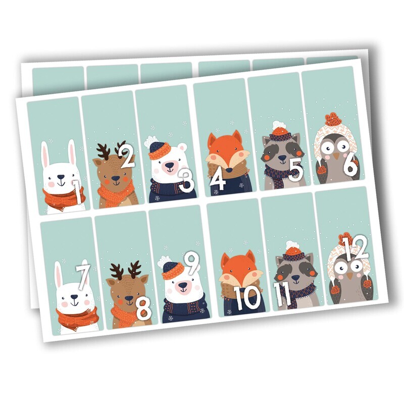 Adventskalenderzahlen