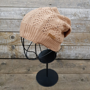 Baumwollmütze | Beanie beige