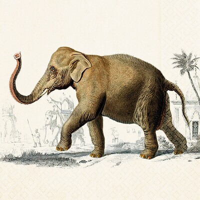 Servietten Retro Elefant