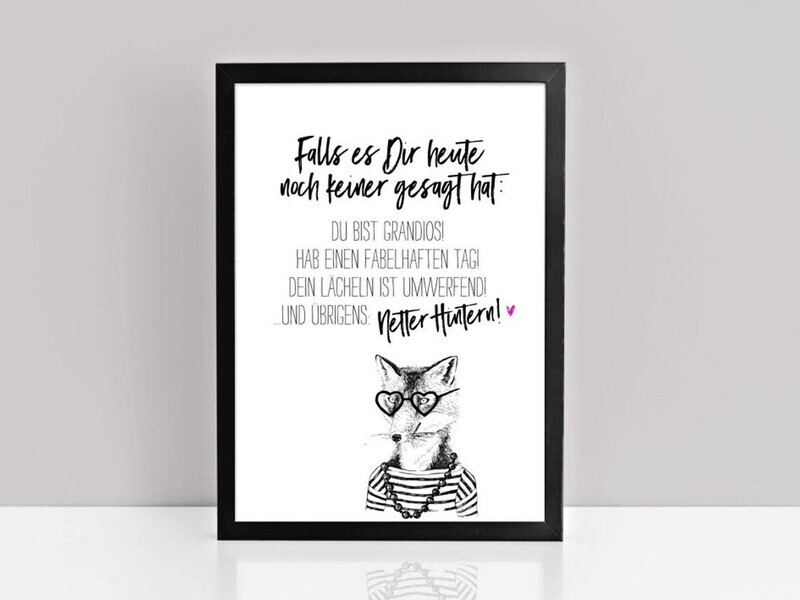 Fine Art Print Gesagt