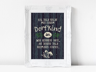 Fine Art Print Dorfkind