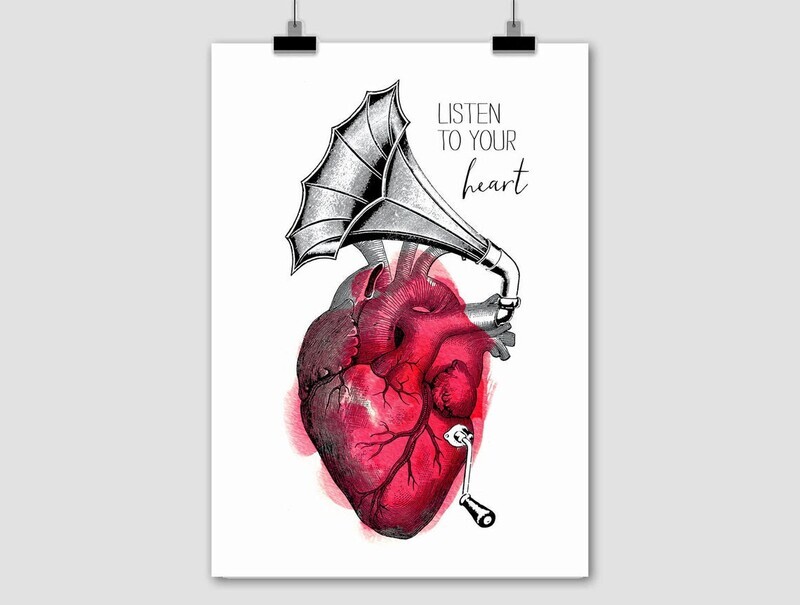 Fine Art Print Herz A4