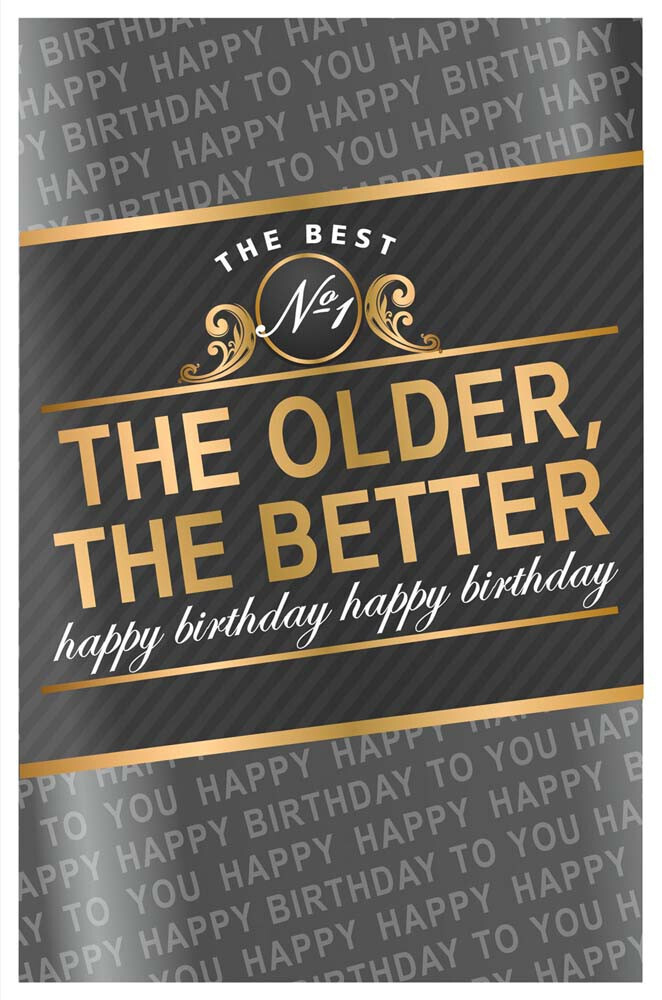 Karte mit Umschlag The Older The Better