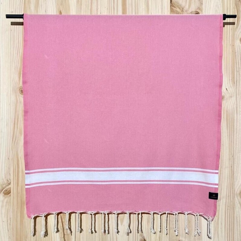 Badetuch Rose bonbon