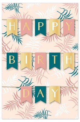 Karte mit Umschlag Happy Birthday