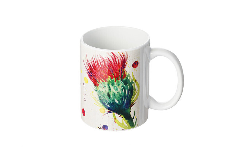 Keramiktasse Distel