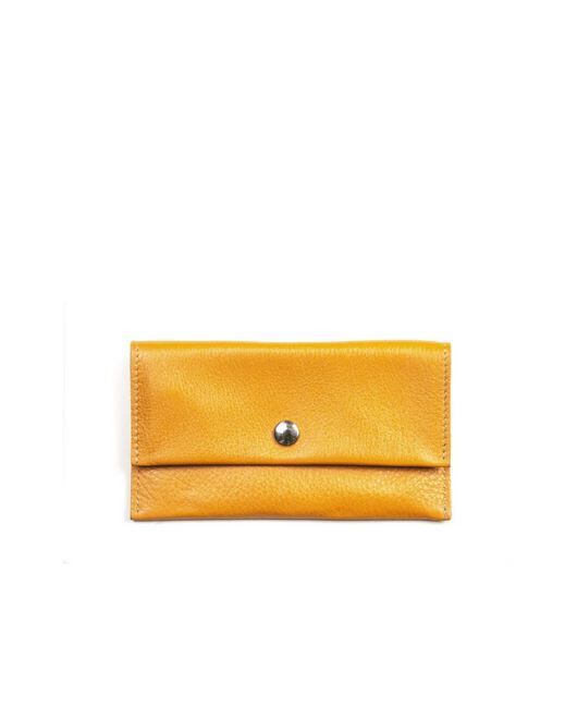 Leder Wallet big gelb