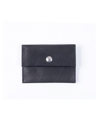 Leder Wallet small black