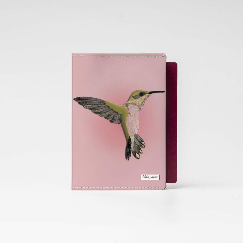 Reisepass- / Impfpasshülle Kolibri
