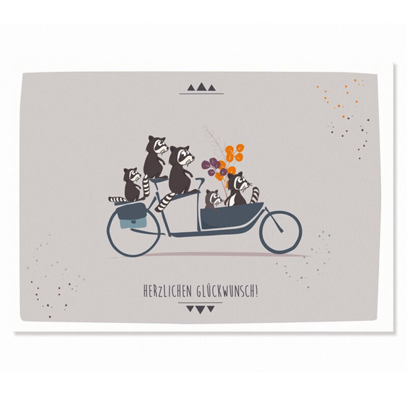 Postkarte Herzlichen Glückwunsch