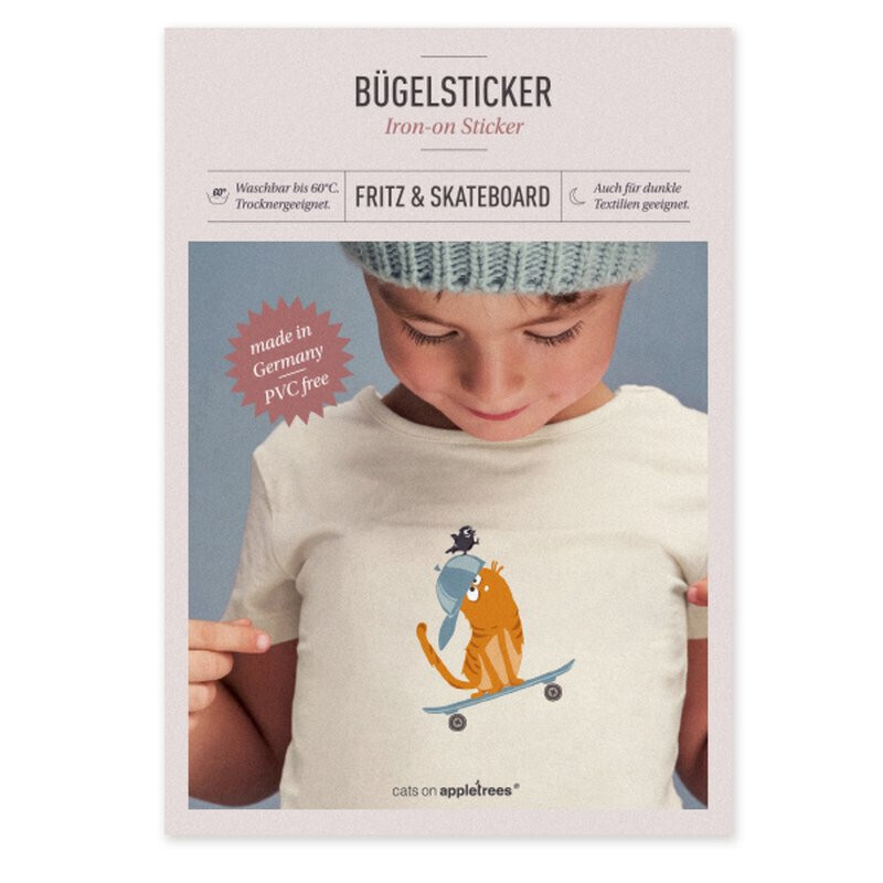 Bügelbild Kinder Skateboard Bügelbild Kinder Skateboard